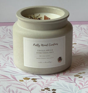 Scented Concrete Candle